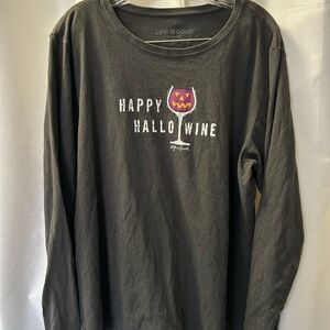 Life is Good Happy Hallowine Shirt